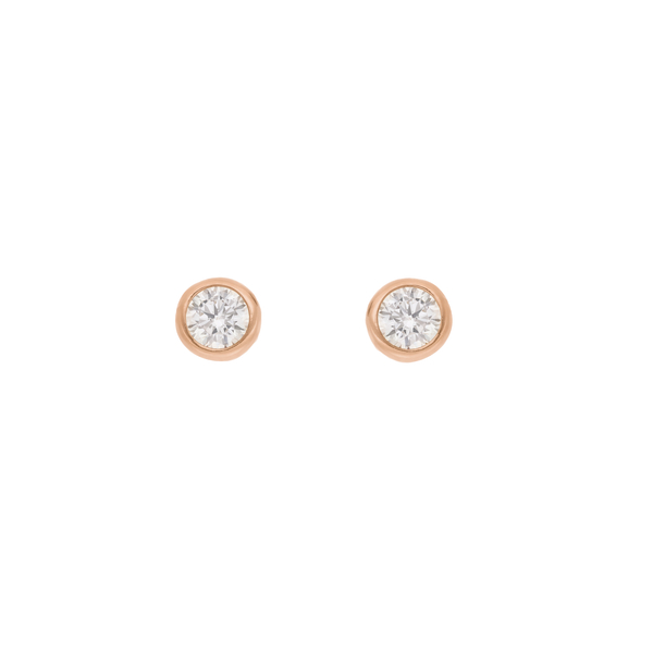 Leaf Jewelry Ohrstecker Pure, 18 K Rosegold vergoldet Letzte 3 Tage