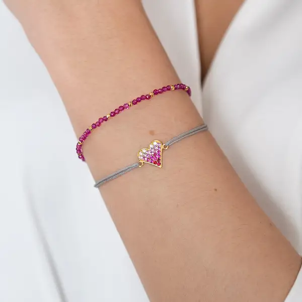 Leaf Jewelry Armkette Serenity, Rubin, 925 Sterlingsilber Neueste Stile