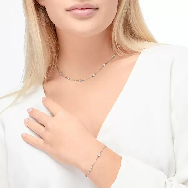 Leaf Jewelry Armkette Pure mit Süßwasserzuchtperlen, 925 Sterlingsilber Bis zu 55% Rabatt