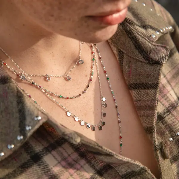 Leaf Jewelry Halskette Platelet, kurz, 18 K Roségold vergoldet Nur noch ein Tag übrig