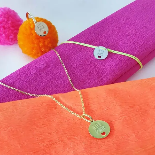 Leaf Jewelry Charity Armband GRL PWR, Koralle Kostenloser Versand international