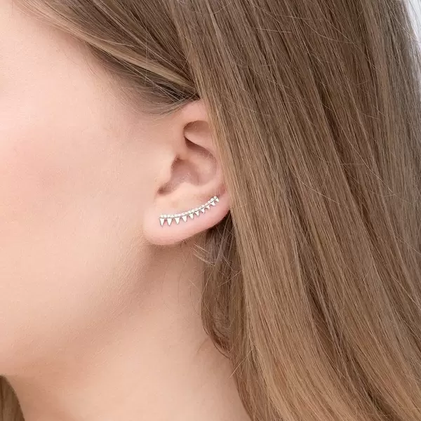 Leaf Jewelry Earclimber Memory II, 925 Sterlingsilber Speichern exportieren