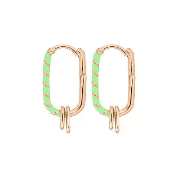 Leaf Jewelry Silber Creole, Rosegold, Neon Twist Limitierter Zeitrabatt