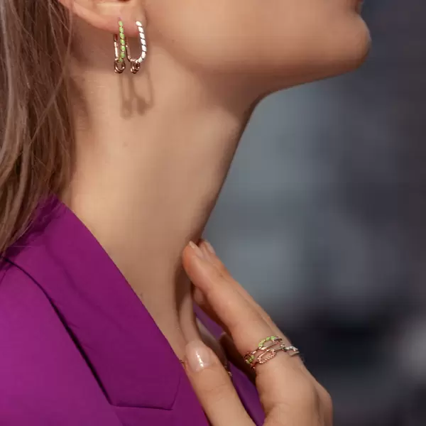 Leaf Jewelry Silber Creole, Rosegold, Neon Twist Limitierter Zeitrabatt