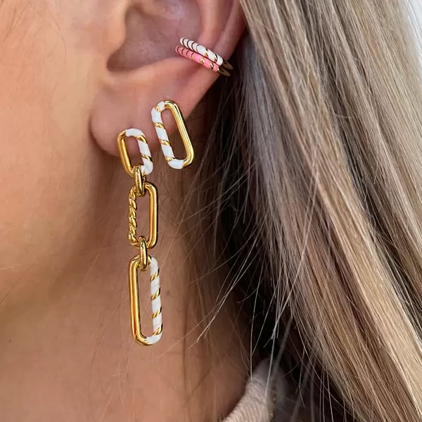 Leaf Jewelry Silber Earcuff, Gelbgold, Neon Twist Sonderangebot