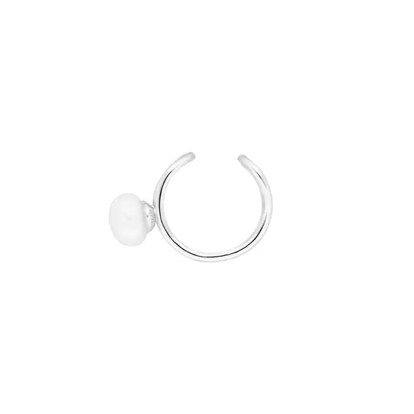 Leaf Jewelry Earcuff 2 Pearls, 925 Sterlingsilber Begrenztes Angebot