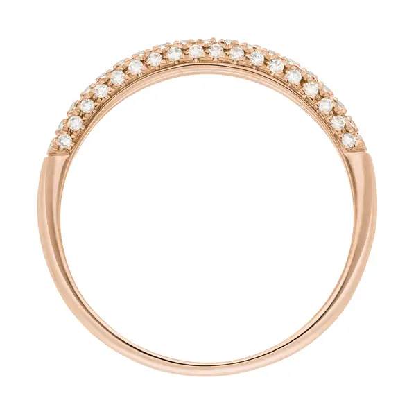 Leaf Jewelry Ring DAZZLE mit Diamanten, 14K Rosegold Räumungsverkauf