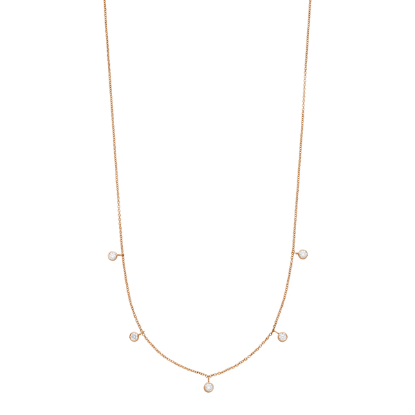 Leaf Jewelry Halskette "my first diamond" Charms, 14 K Rosegold Sonderangebote