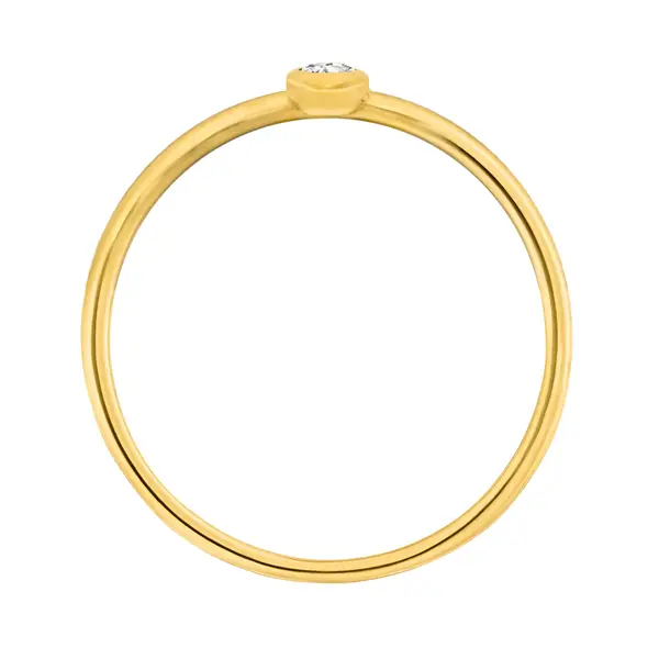 Leaf Jewelry Ring "my first diamond", 14 K Gelbgold Bis zu 55% Rabatt
