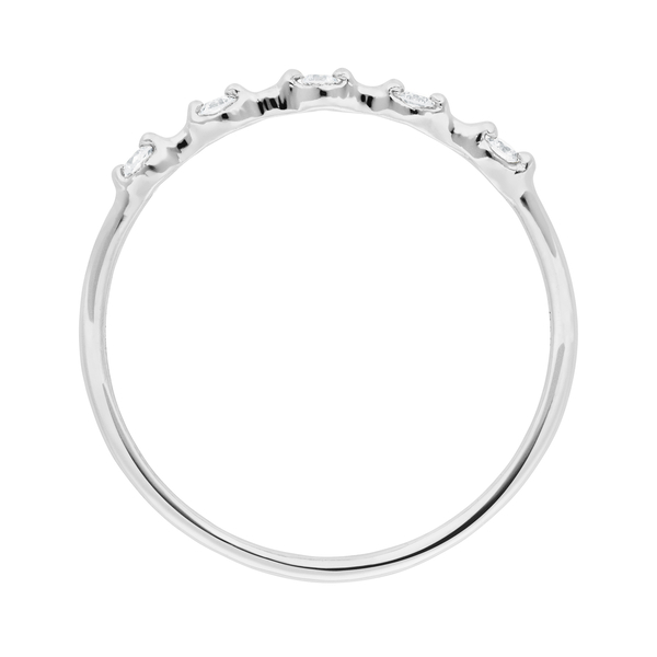 Leaf Jewelry Ring mit 5 Diamanten, 14K Weißgold Discount Store für neue Produkte