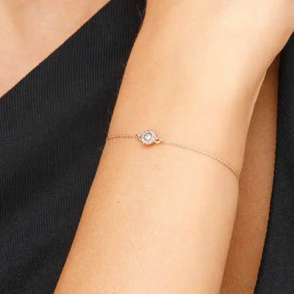Leaf Jewelry Armkette Pavé II mit Diamanten, 18 K Rosegold Riesige Rabatte
