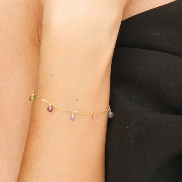 Leaf Jewelry Armkette Sweet Gems, 14K Gelbgold Black Friday Preise
