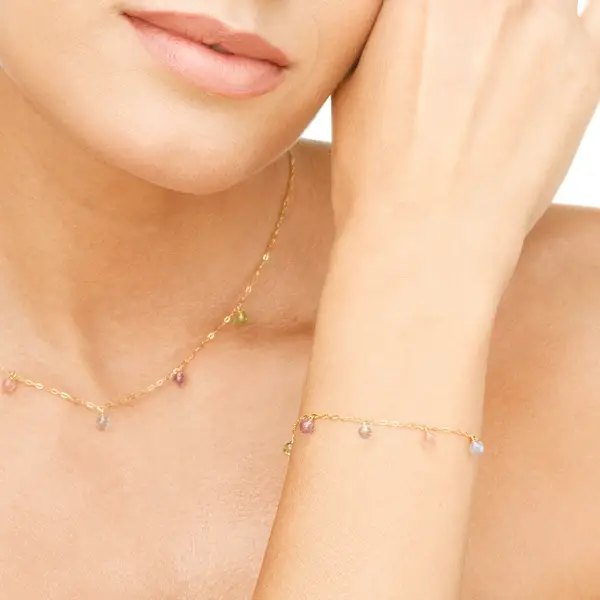 Leaf Jewelry Armkette Sweet Gems, 14K Gelbgold Black Friday Preise