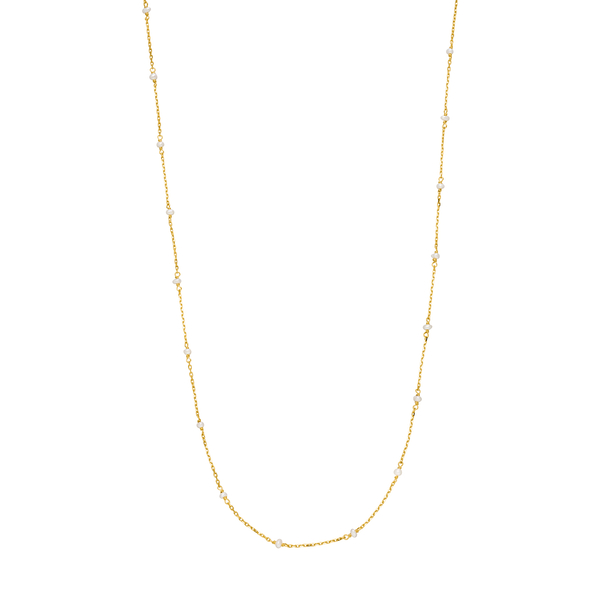 Leaf Jewelry Halskette Pearls, 14K Gelbgold Limitierter Zeitrabatt