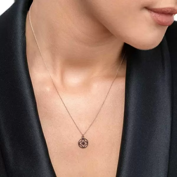 Leaf Jewelry Halskette Clover, 14 K Rosegold Flash Sale