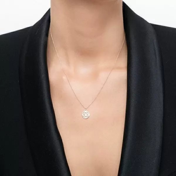 Leaf Jewelry Halskette Clover, 14 K Rosegold Flash Sale