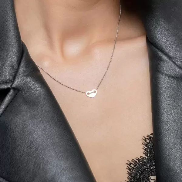 Leaf Jewelry Halskette Heart, 14 K Weißgold Online Shopping