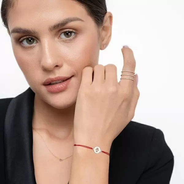 Leaf Jewelry Ring Triple mit Diamanten, 18 K Rosegold, Größe 46 Cyber Monday