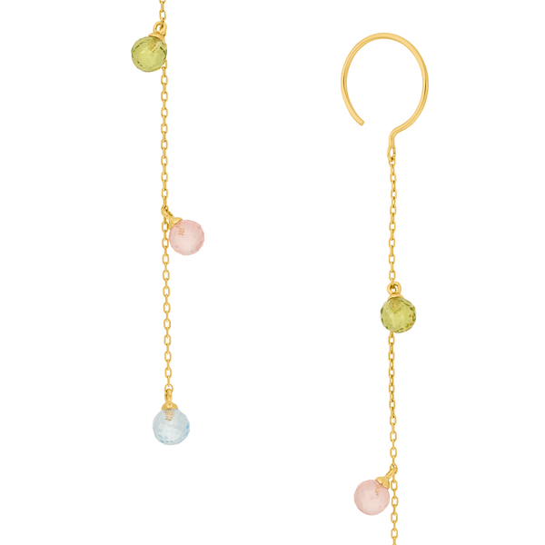 Leaf Jewelry Ohrhänger Sweet Gems, 14K Gelbgold Lagerräumung