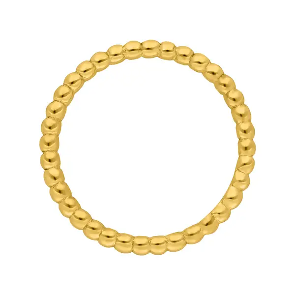 Leaf Jewelry Ring Kugel, 18 K Gelbgold Neueste Mode