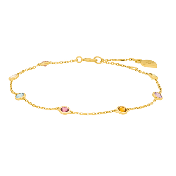 Leaf Jewelry Armkette Fine Gems, 14K Gelbgold Neuheiten