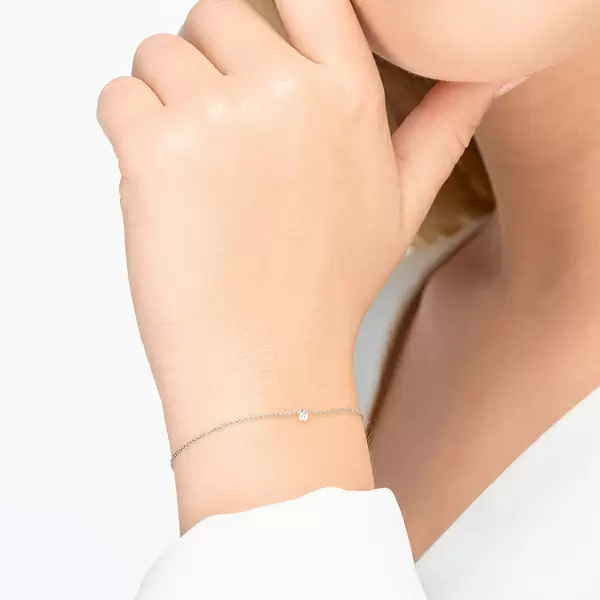 Leaf Jewelry Armkette Pure Diamanten, 18 K Weißgold Saisonale Angebote