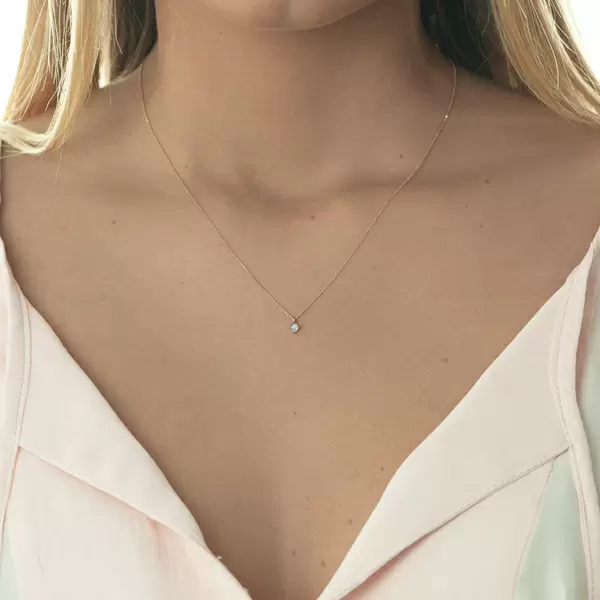 Leaf Jewelry Halskette Cabochon, Mondstein, 14 K Roségold Bis zu 50% Rabatt