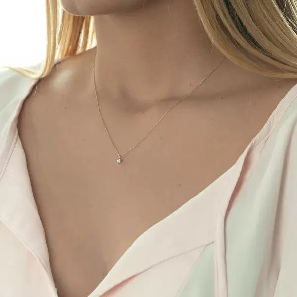 Leaf Jewelry Halskette Cabochon, Mondstein, 14 K Roségold Bis zu 50% Rabatt
