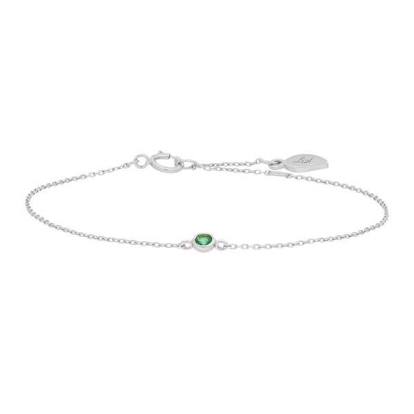 Leaf Jewelry Armkette Smaragd, 14K Weißgold Nur für heute