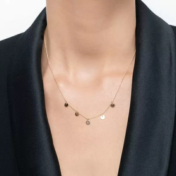 Leaf Jewelry Halskette Platelet, 14 K Gelbgold Blitzverkäufe