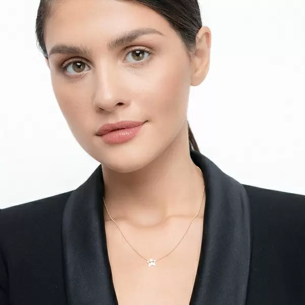 Leaf Jewelry Halskette Star, 14 K Gelbgold Fabrikpreis
