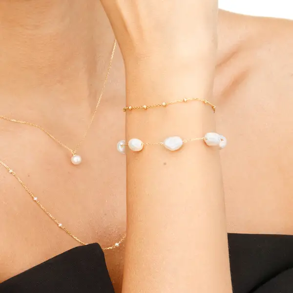 Leaf Jewelry Armkette Beads, 14K Rosegold Saisonschlussverkauf