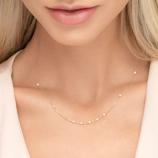 Leaf Jewelry Halskette White Pearls, 14 K Gelbgold Cyber Monday