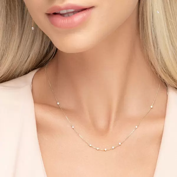 Leaf Jewelry Halskette White Pearls, 14 K Gelbgold Cyber Monday