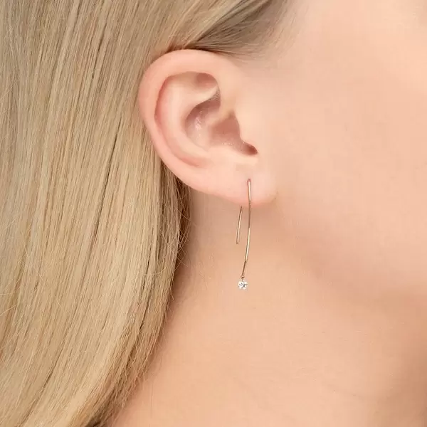 Leaf Jewelry Creole Pure M Diamant 18 K Roségold Osterangebot