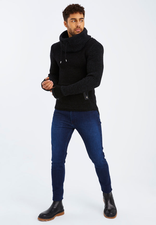 Leif Nelson Strickpullover Grobstrick mit Schalkragen Zeitbegrenzte Promotion