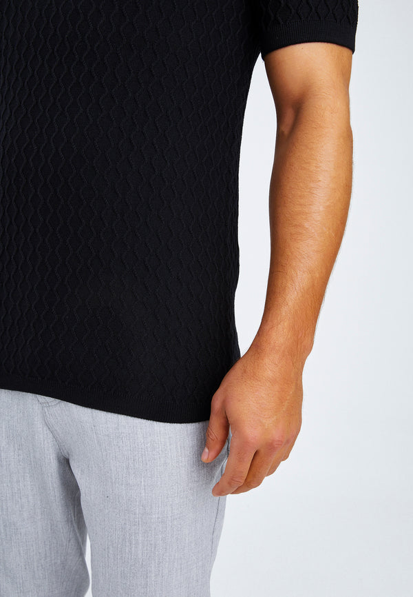 Leif Nelson Polo-Shirt Feinstrick mit Reißverschluss Clearance-Verkauf