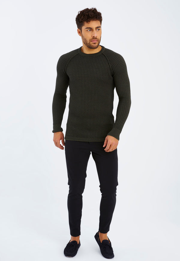 Leif Nelson Strickpullover Feinstrick Rundhals Fabrikladen