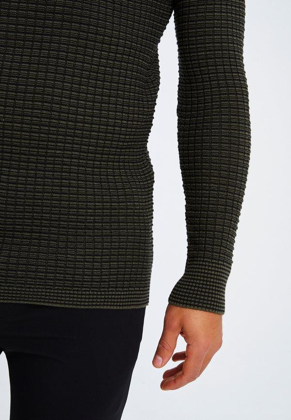 Leif Nelson Strickpullover Feinstrick Rundhals Fabrikladen