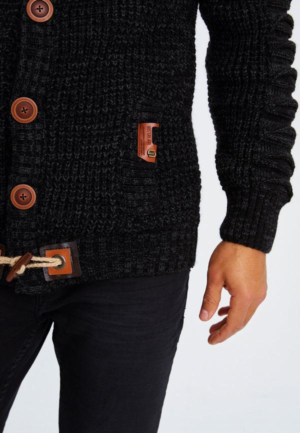 Leif Nelson Strickpullover Grobstrick mit Schalkragen Verkauf