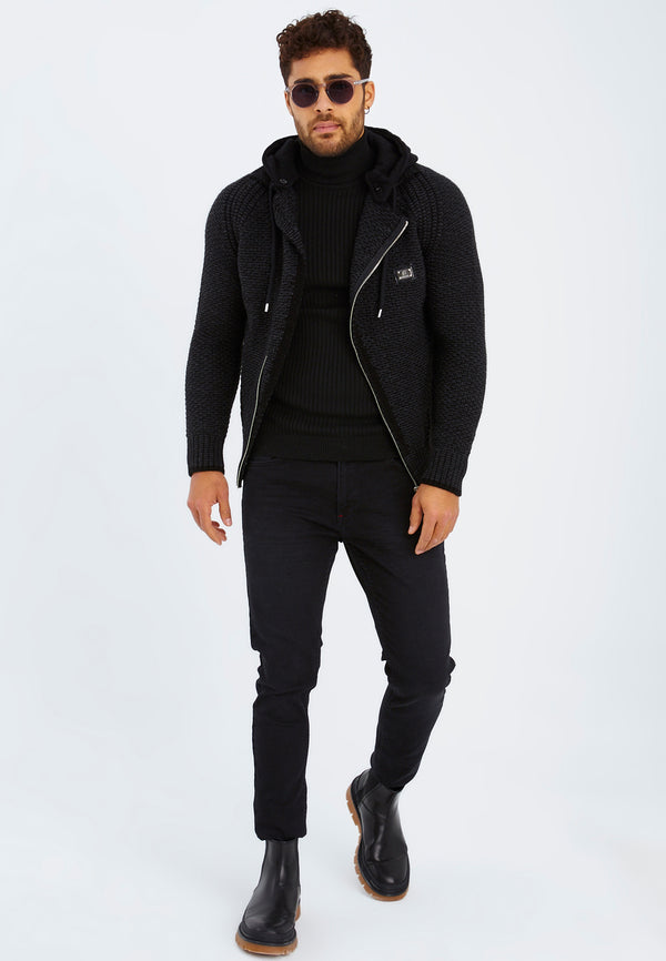Leif Nelson Strickjacke mit Kapuze Angebote