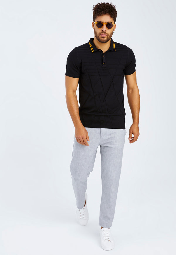 Leif Nelson Polo-Shirt Feinstrick Kostenloser Versand