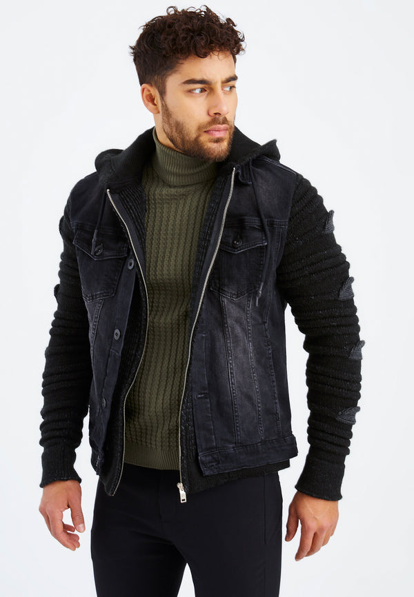 Leif Nelson Strickpullover Grobstrick mit Stehkragen Begrenztes Angebot