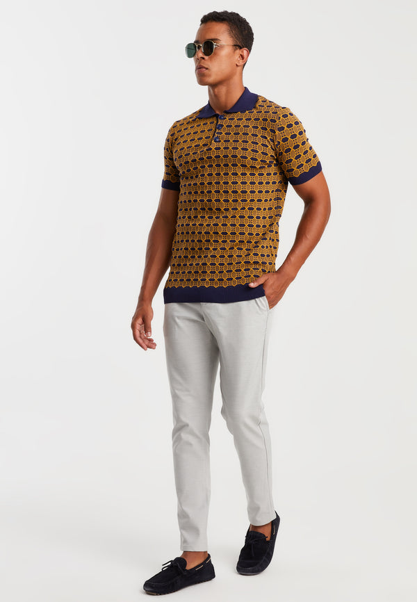 Leif Nelson Polo-Shirt Feinstrick Preisnachlass