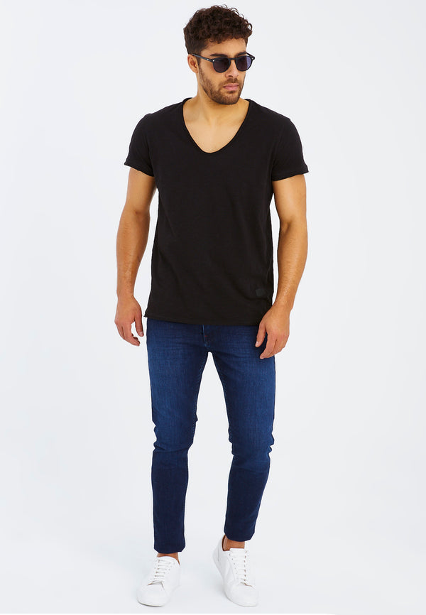 Leif Nelson T-Shirt V-Ausschnitt Saisonschlussverkauf