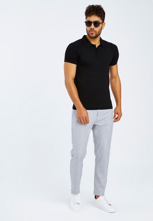 Leif Nelson Polo-Shirt Feinstrick Zeitlich begrenztes Angebot