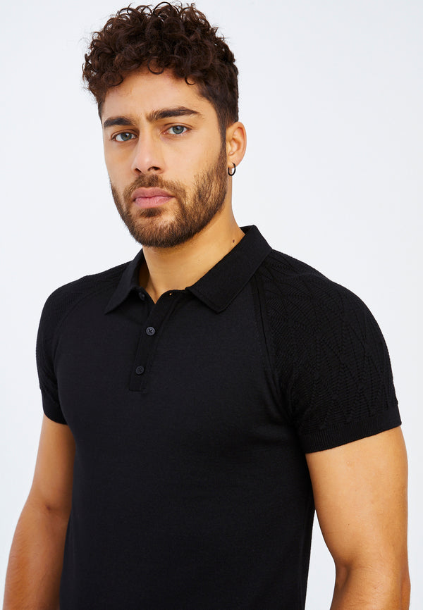 Leif Nelson Polo-Shirt Feinstrick Zeitlich begrenztes Angebot