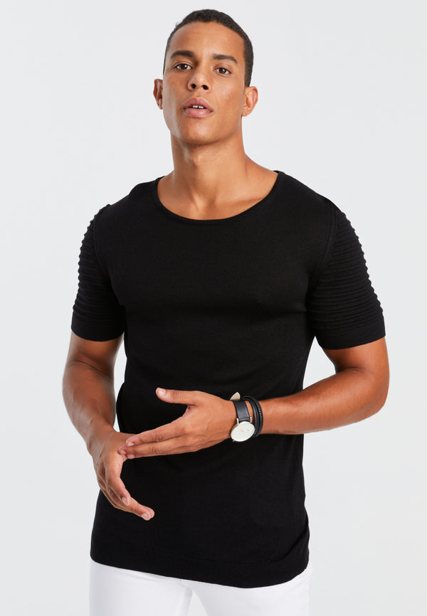 Leif Nelson Rundhals-Shirt Feinstrick Räumungsverkauf