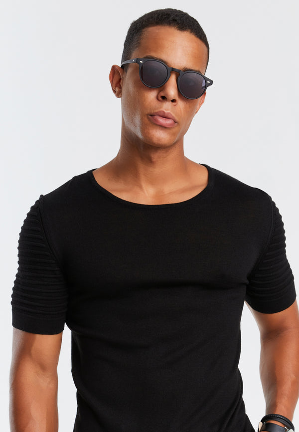 Leif Nelson Rundhals-Shirt Feinstrick Räumungsverkauf