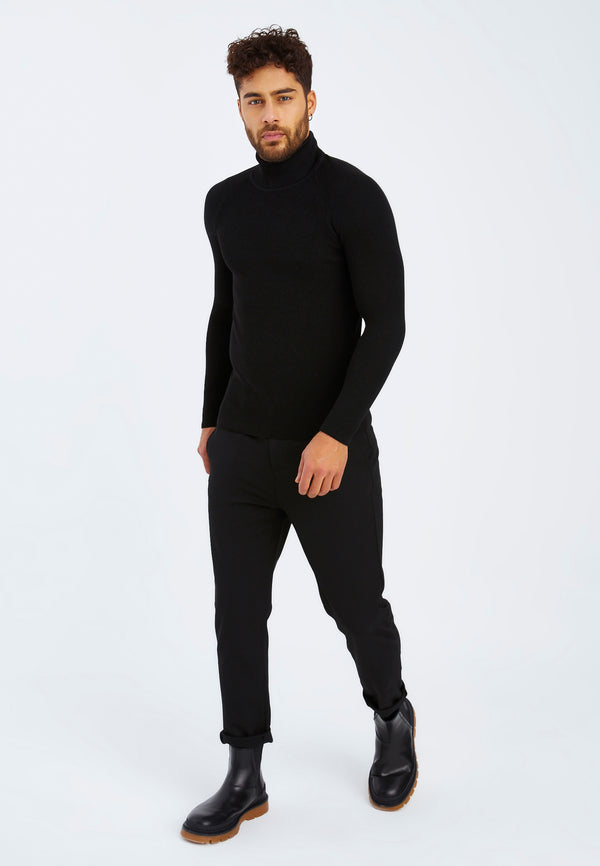Leif Nelson Feinstrick Rollkragenpullover im Angebot